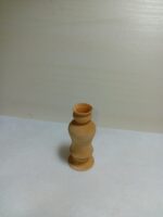 Vază miniaturală din lemn natural – lucrată manual - 6 cm
