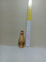 Vază decorativă mică din lemn natural – lucrată manual - 6 cm - imagine 2