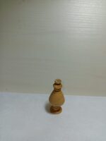 Vază decorativă mică din lemn natural – lucrată manual - 6 cm