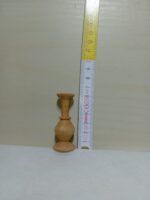 Vază din lemn natural – lucrată manual cu finisaj din ceară de albine - 6 cm - imagine 2