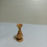 Vază din lemn natural – lucrată manual cu finisaj din ceară de albine - 6 cm