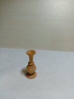 Vază din lemn natural – lucrată manual cu finisaj din ceară de albine - 6 cm