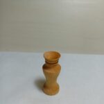 Vază decorativă din lemn natural – finisată cu ceară de albine - 6 cm