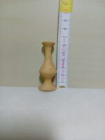 Vază mică din lemn natural – finisată manual cu ceară de albine - 6 cm - imagine 2