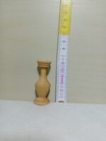 Vază din lemn natural – lucrată manual și finisată cu ceară de albine - 6 cm - imagine 2