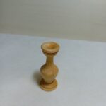 Vază din lemn natural – lucrată manual și finisată cu ceară de albine - 6 cm